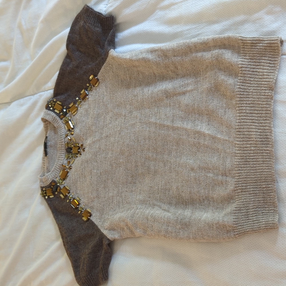 JCrew jeweled sweater